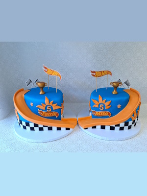 Dupla versenypálya torta